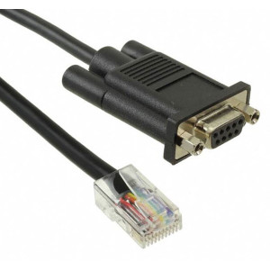 Digi 76000645 RJ45M/DB09F, 48”, connects EIA 232 DTE DB9M devices to Digi products that have 10-pin RJ-45 connectors